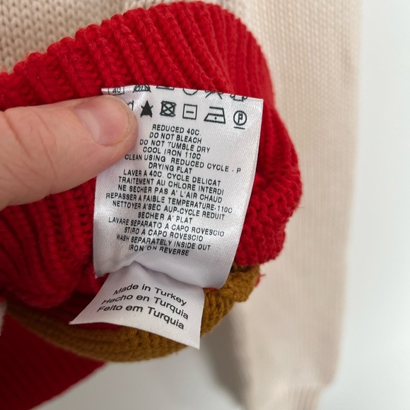See By Chloe Cream and Red Sweater - Picture 6 of 6